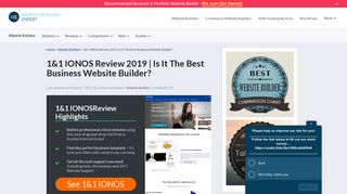 1&1 IONOS Review | Is It The Best Business Website Builder? (Feb 19)