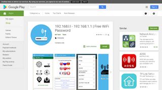 192.168.1.1 Admin Router - WiFi Password - My Ip - Apps on Google ...