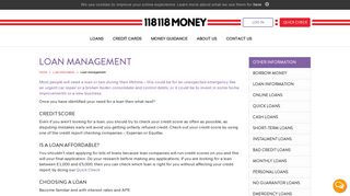 Managing Your Loan: Info & Advice | 118 118 Money
