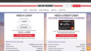 118 118 Money | Loans and Credit Cards