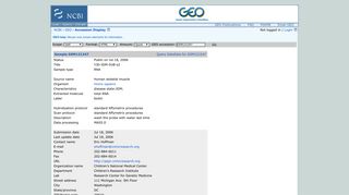 GEO Accession viewer - NCBI - NIH