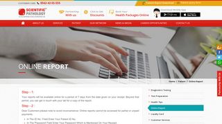 Online Report - Scientific Pathology