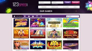 Online Casino - Play online casino games at 123 spins