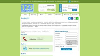 123 Debt Solutions Ltd - Contact