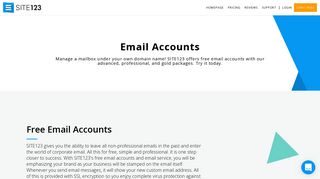 Email Accounts - SITE123
