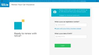 Renew your Car Insurance Online with 123.ie