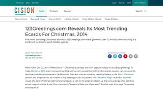 123Greetings.com Reveals Its Most Trending Ecards For Christmas ...