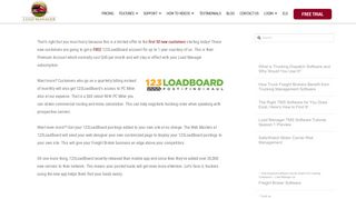 Broker More Loads with a Free 123LoadBoard Account! - Load Manager