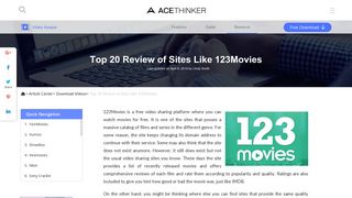 Top 20 Free Sites Like 123Movies to Watch Movies 2019 - AceThinker