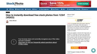 How to instantly download free stock photos from 123rf (VIDEO ...