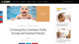 3.9 Viewing Your Contributor Profile, Earnings and Download ... - 123RF