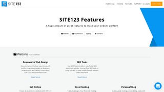 SITE123 Features For Your Website - SITE123