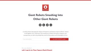 126: Log In to Your Space (Zach Dunn) | Giant Robots Smashing Into ...