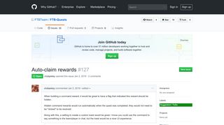 Auto-claim rewards · Issue #127 · FTBTeam/FTB-Quests · GitHub