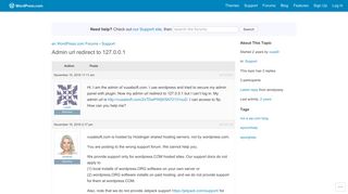 Topic: Admin url redirect to 127.0.0.1 | WordPress.com Forums