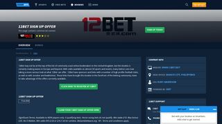 12Bet Sign Up Offer | SmartBets