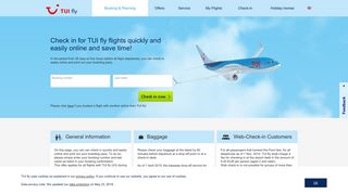 TUIfly.com Web Check-in: Check in your flight online and save time!