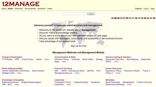 12manage - The knowledge network on management