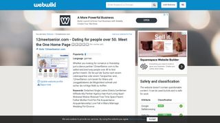 12Meetsenior.com - Customer Reviews - Webwiki