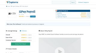12Pay Payroll Reviews and Pricing - 2019 - Capterra