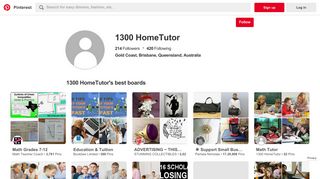 1300 HomeTutor (1300h) on Pinterest