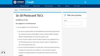 Network West Midlands - 16-18 Photocard T&Cs