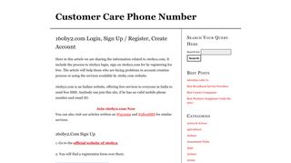 160by2.com Login, Sign Up / Register, Create Account | Customer ...