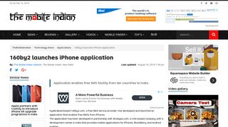 160by2 launches iPhone application - The Mobile Indian