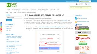 How to change 163 email password? | Blog OBTGAME