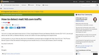 How to detect mail.163.com traffic | Symantec Connect Community