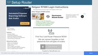 How to Login to the Netgear R7000 - SetupRouter