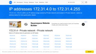 172.31.4 - Private network - Private network - Search IP addresses