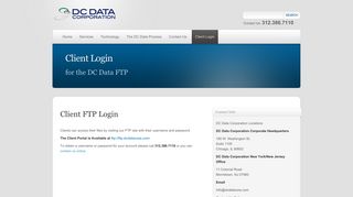 Client Login | DC Data Corporation