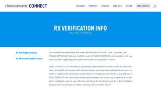Rx Verification Info | 1-800 CONTACTS