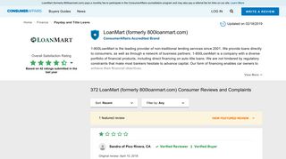 LoanMart - ConsumerAffairs.com
