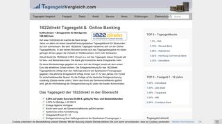 1822direkt Tagesgeld & Online Banking - Tagesgeldvergleich