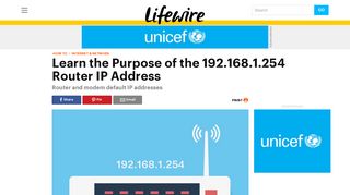 192.168.1.254 – Router and Modem Default IP Address - Lifewire