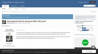 Has Anyone Got An Account With 192.com? - The off-topic forum ...