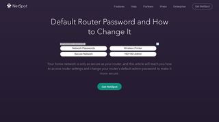 Default Router Password List - 192.168.0.1 - NetSpot