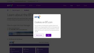 Learn about the BT Hub Manager | BT help