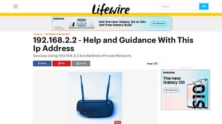 What Purpose Does the 192.168.2.2 IP Address Serve? - Lifewire