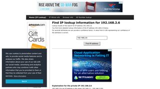 192.168.2.6 - Find IP Address - Lookup and locate an ip address