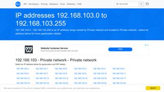 192.168.103 - Private network - Private network - Search IP addresses