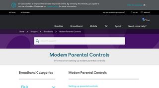 Support | Modem Parental Controls | eir.ie