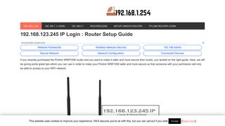 192.168.l.254 Router Admin Login & Password - Page 3 of 6