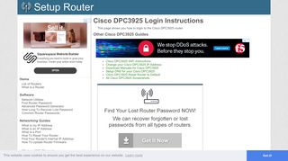 How to Login to the Cisco DPC3925 - SetupRouter