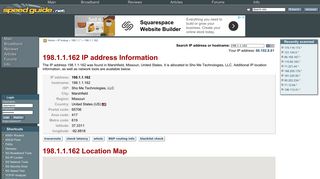 198.1.1.162 IP Address Location | SG IP network tools - SpeedGuide