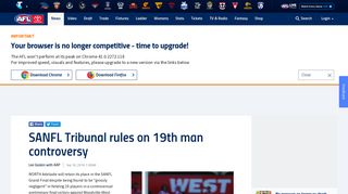 SANFL Tribunal rules on 19th man controversy - AFL.com.au