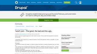 1and1.com - The good, the bad and the ugly. | Drupal.org