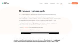 1&1 domain registrar guide - Short.cm